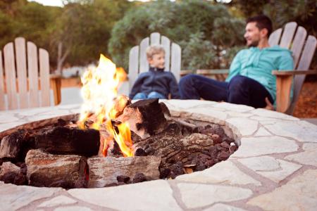 Maximizing Outdoor Space with Seating Walls and Fire Pits